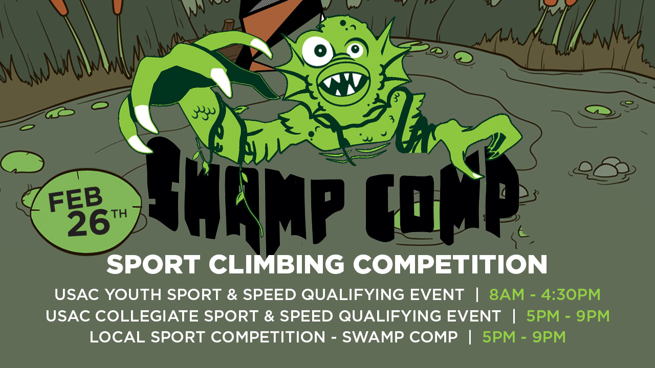 Swamp Comp Sport Climbing Competition